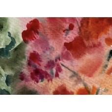 “Colorful Trees” – Original Watercolor Autumn Landscape | Marina Stognieva